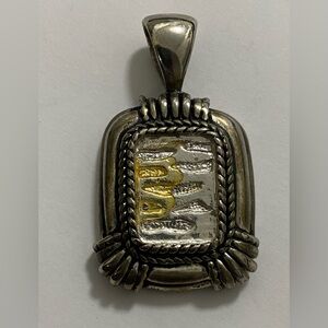 Elegant Silver and Gold Pendant
